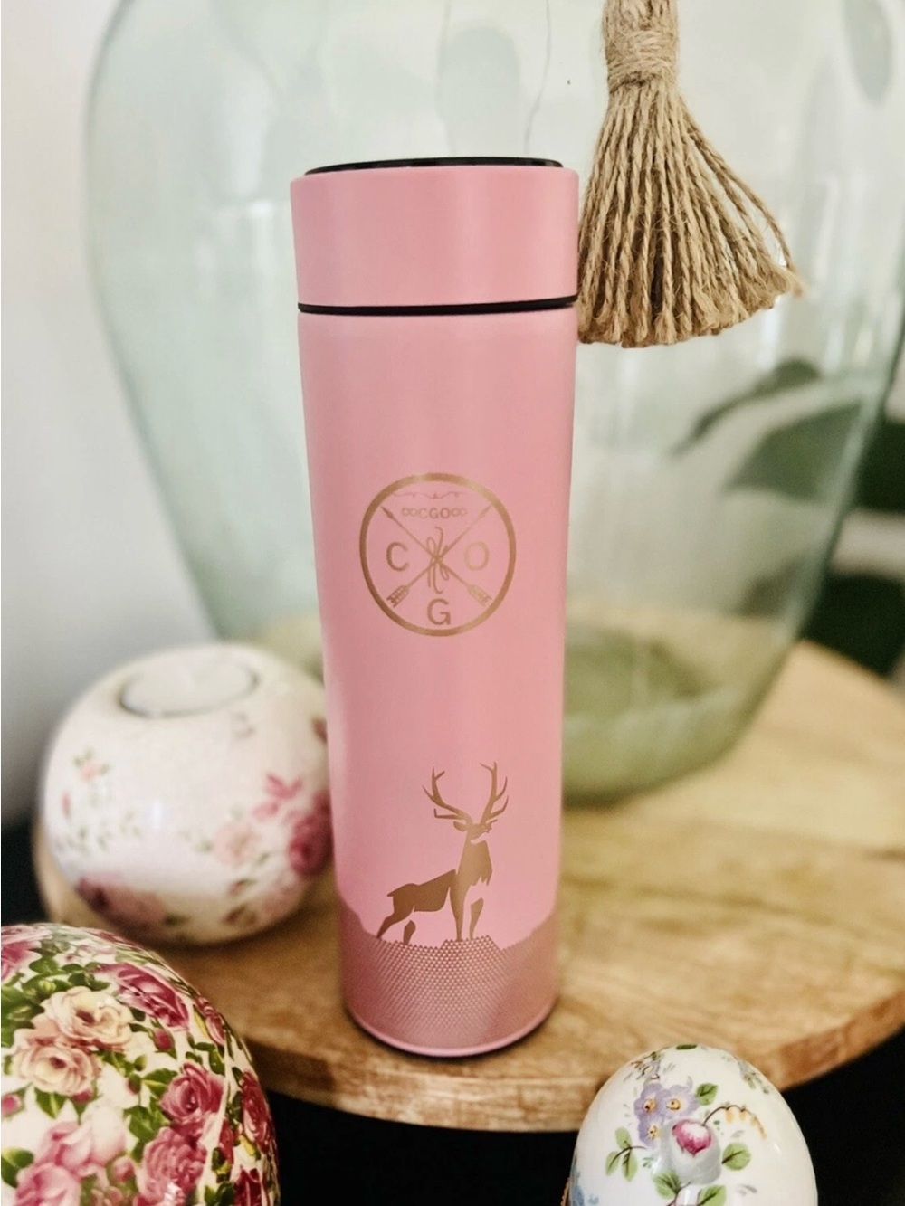 Pink Stainless Travel Tumbler - Insulated Bottle